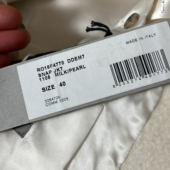 Rick Owens 100% cashmere women luxury jacket coat sz 40 eur 4US ivory new - Picture 11 of 15